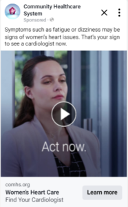 Community Healthcare System - Cardiology women FB